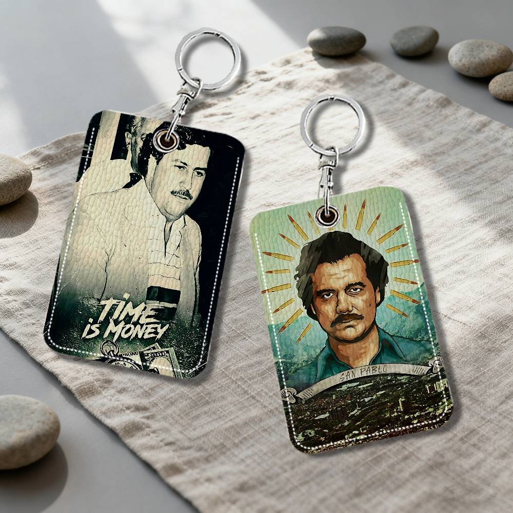 Card Index Box - N-Narcos P-PABLO E-ESCOBAR Card Holder Keychain