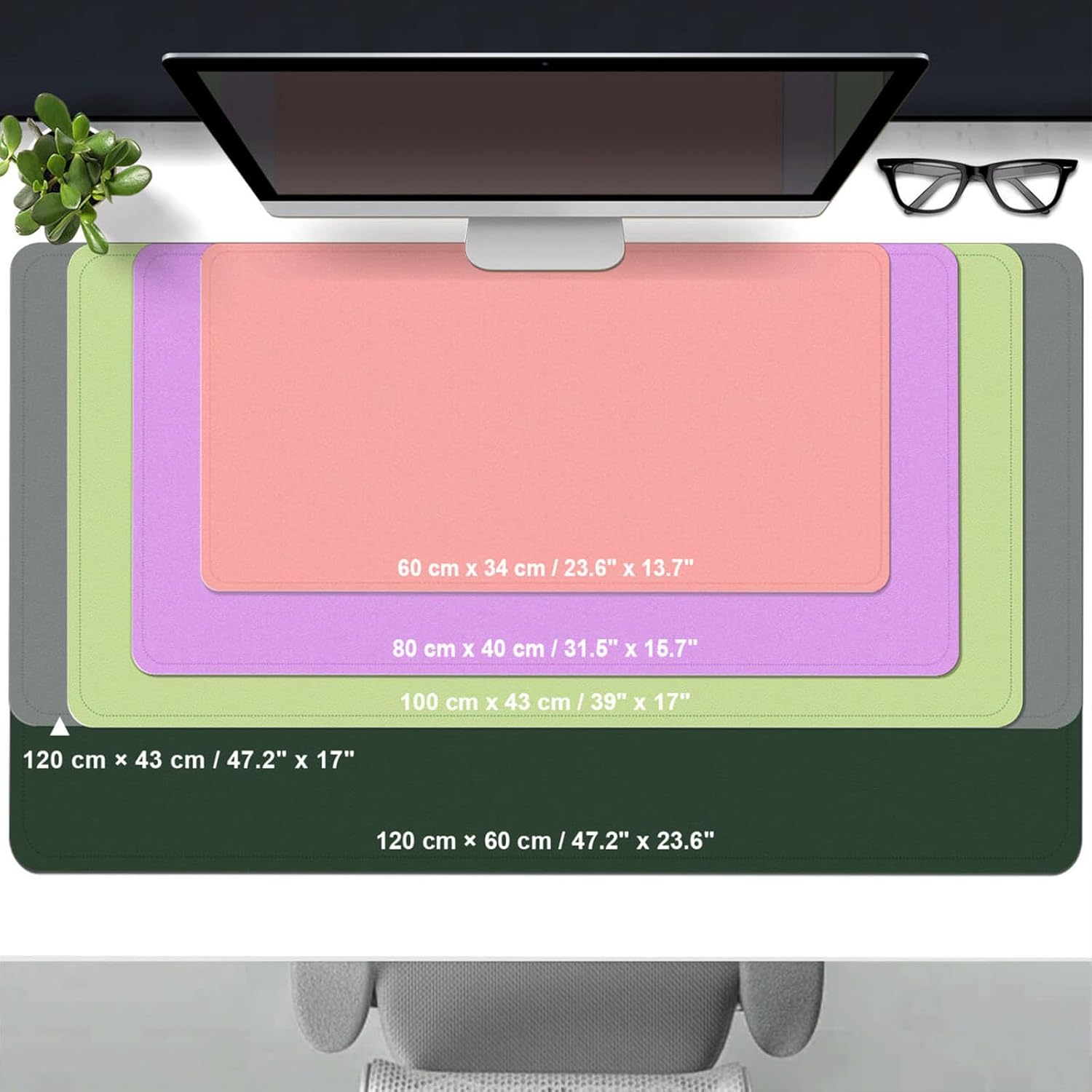 39.4x17 Inch Leather Desk Pad  - Leather Desk Pad review and price