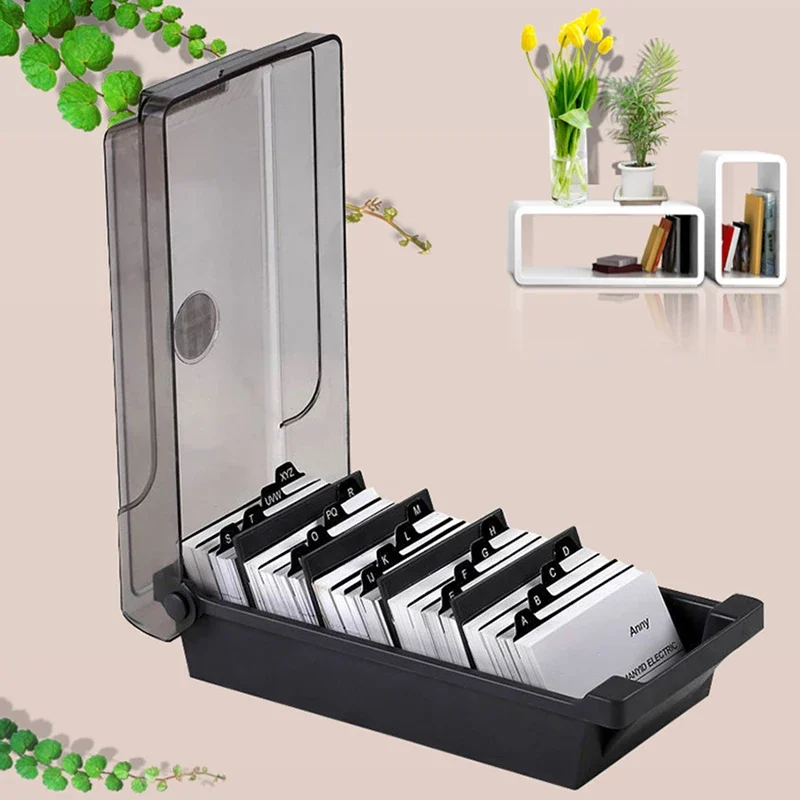 Business Card Holder, Plastic  - Card Index Box review and price