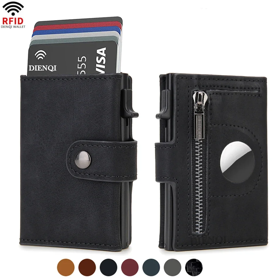 Rfid Leather Airtag Men Wallet - Index Card Holder review and price